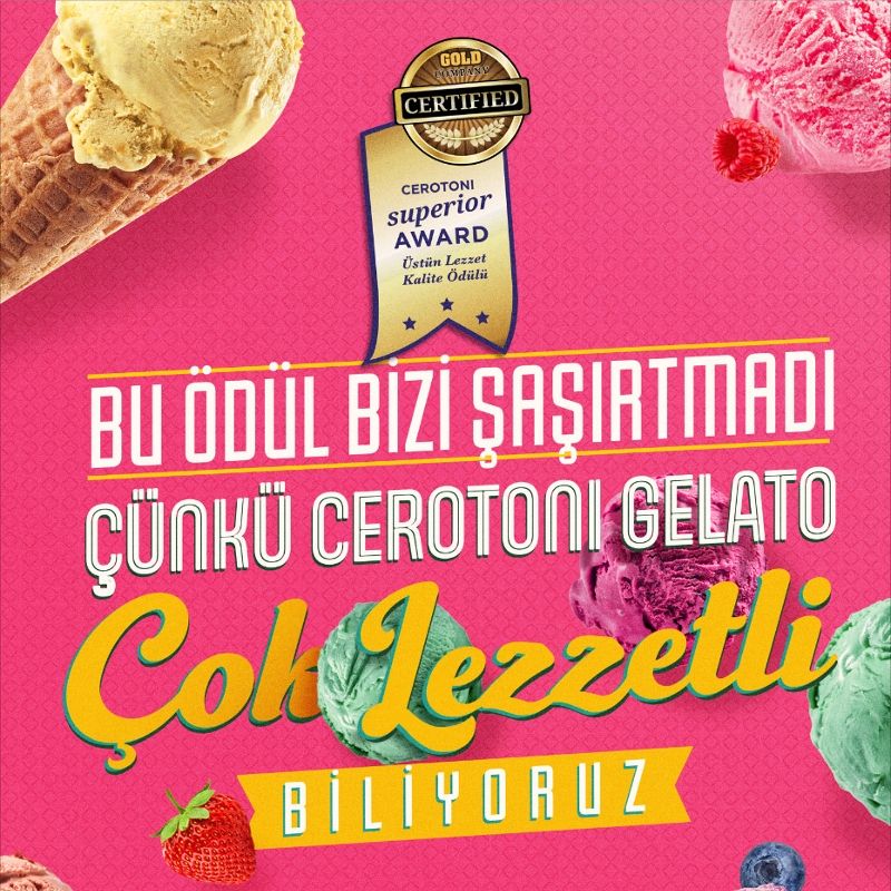 Cerotoni gelatolarının üstün lezzeti artık tescilli 